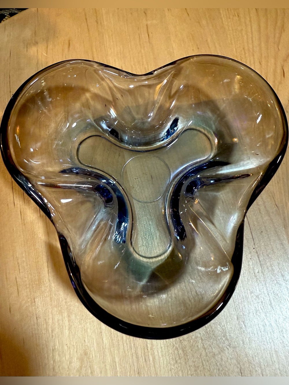 Vintage Murano Handblown Ashtray Catch All Trinket Dish MCM